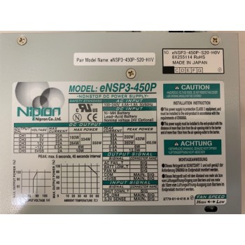 Nipron eNSP3-450P-S20-H0V 450W equipment power supply 